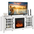 Mueble de TV con chimenea eléctrica de 58 pulgadas para televisores de hasta 65 pulgadas