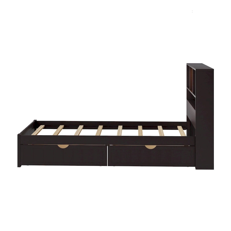 Upholstered Storage Platform Bed with Hydraulic Lift – Queen or King Size