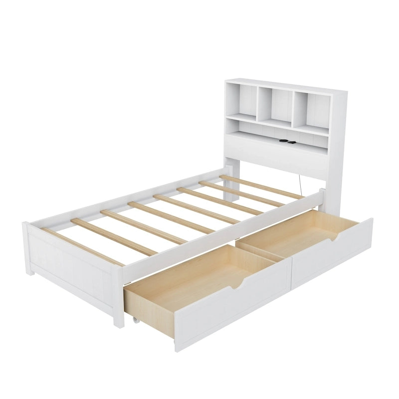 Upholstered Storage Platform Bed with Hydraulic Lift – Queen or King Size