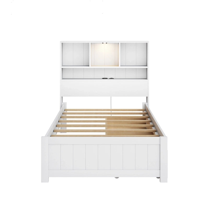 Upholstered Storage Platform Bed with Hydraulic Lift – Queen or King Size