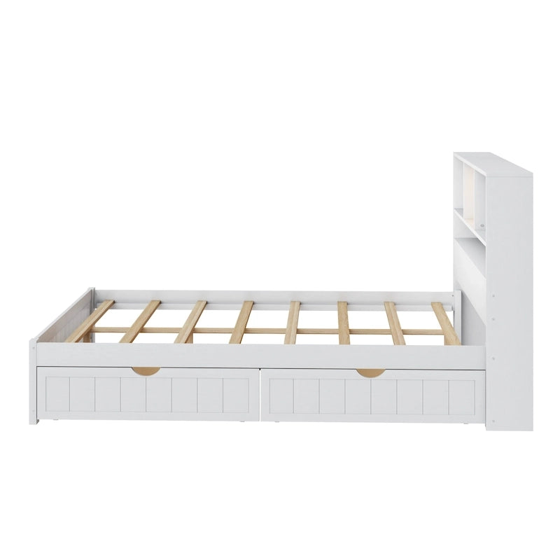 Upholstered Storage Platform Bed with Hydraulic Lift – Queen or King Size