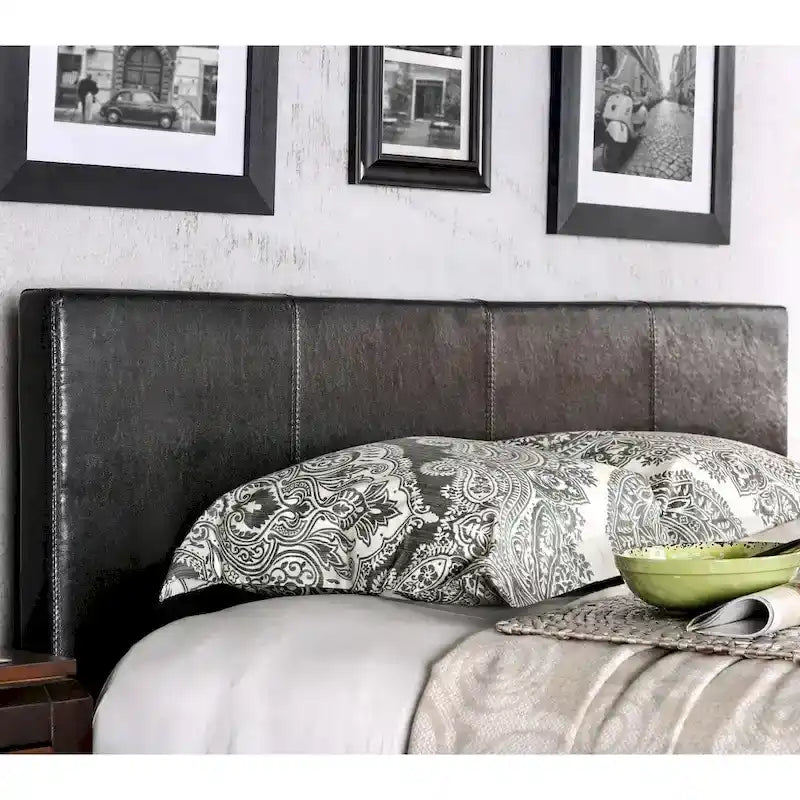 Cama tipo plataforma California king con cabecero tapizado – no necesita base de resortes