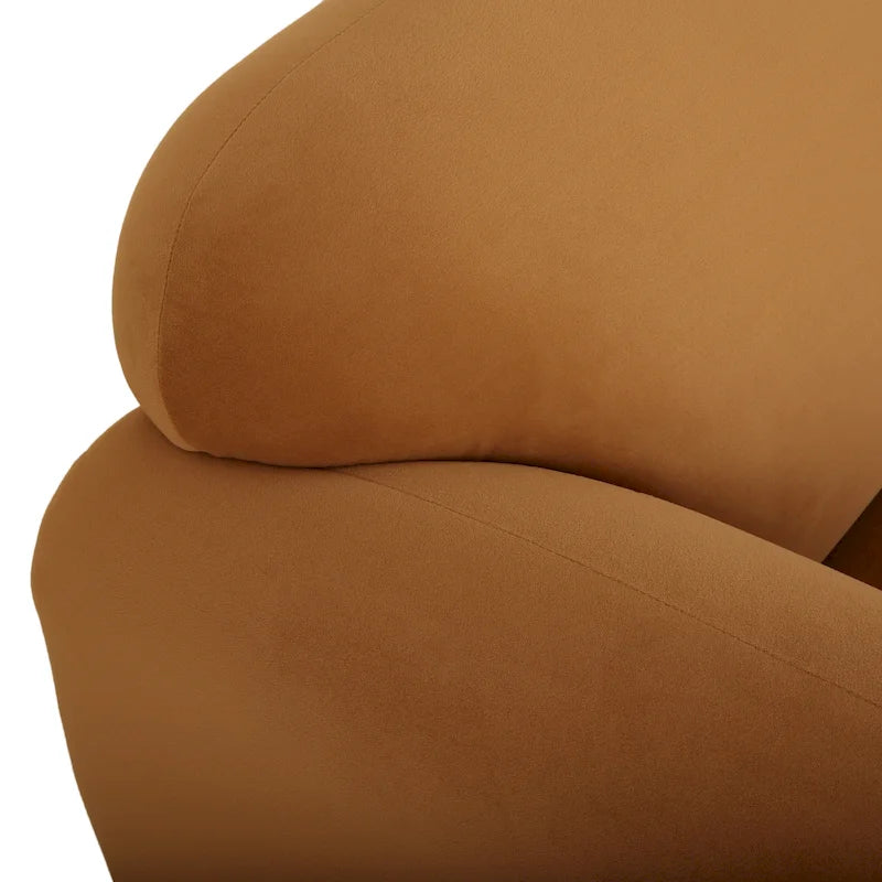 Stoff-Zweisitzer mit gepolsterten Armlehnen – Sofa für 2 Personen