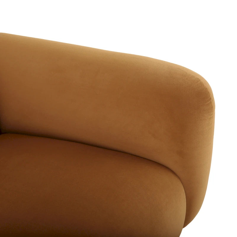 Stoff-Zweisitzer mit gepolsterten Armlehnen – Sofa für 2 Personen