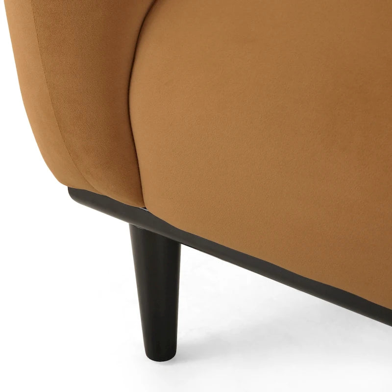 Stoff-Zweisitzer mit gepolsterten Armlehnen – Sofa für 2 Personen