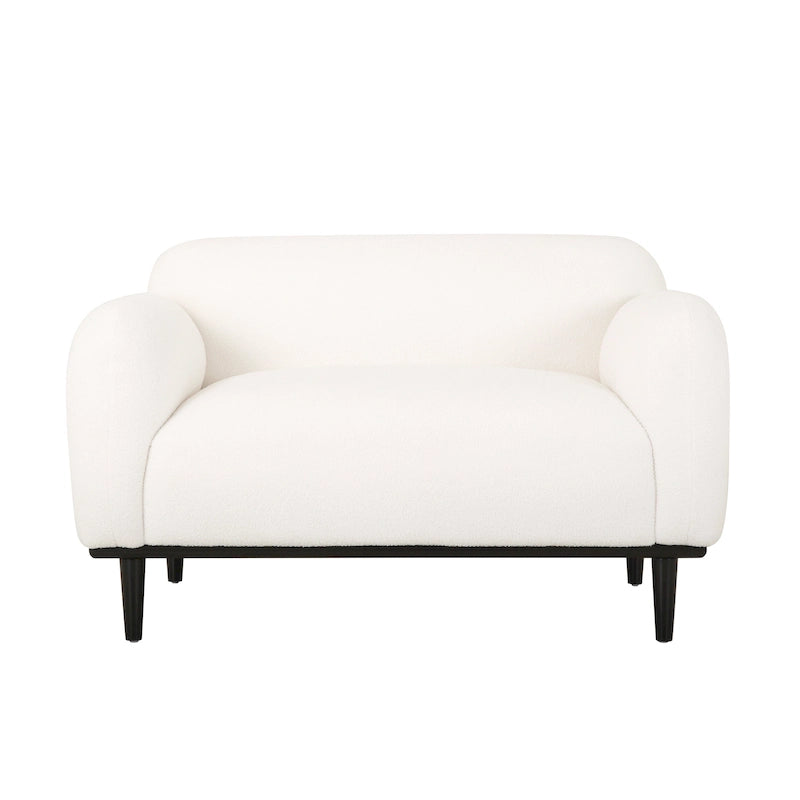Stoff-Zweisitzer mit gepolsterten Armlehnen – Sofa für 2 Personen