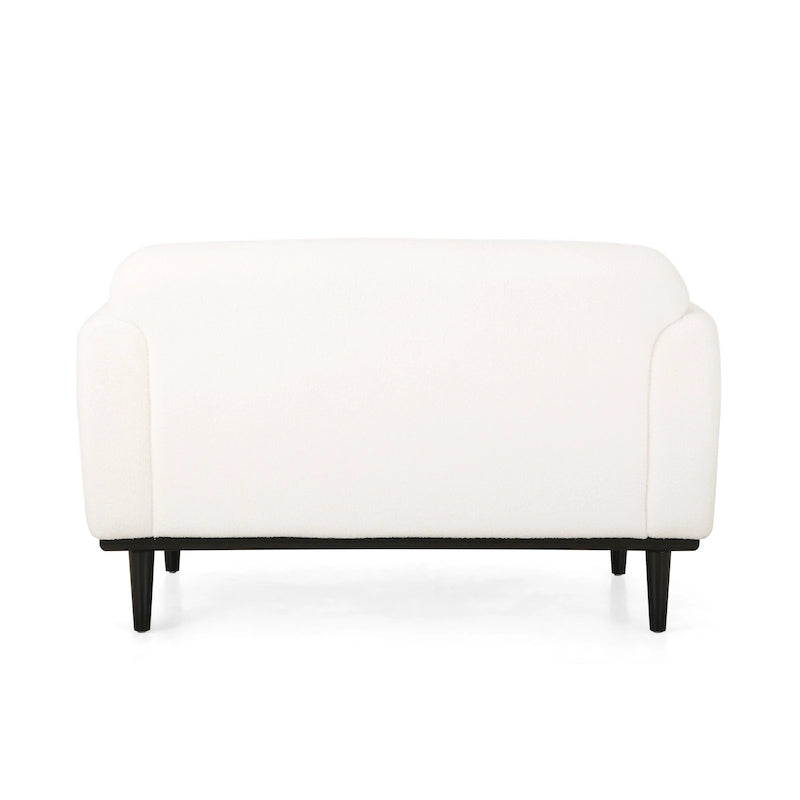 Stoff-Zweisitzer mit gepolsterten Armlehnen – Sofa für 2 Personen