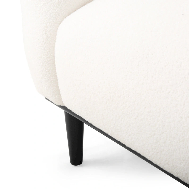 Stoff-Zweisitzer mit gepolsterten Armlehnen – Sofa für 2 Personen