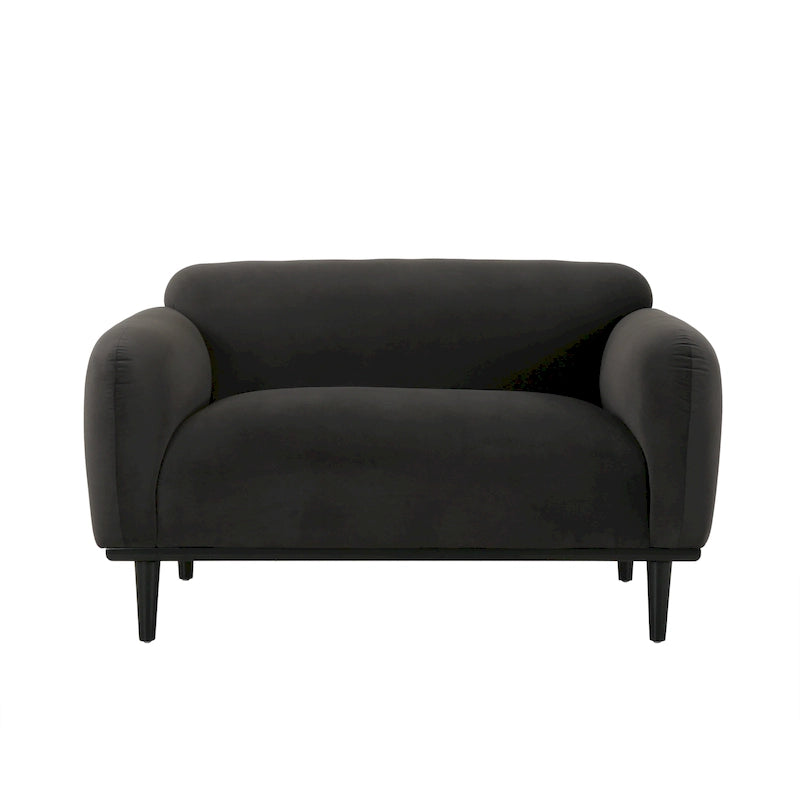 Stoff-Zweisitzer mit gepolsterten Armlehnen – Sofa für 2 Personen