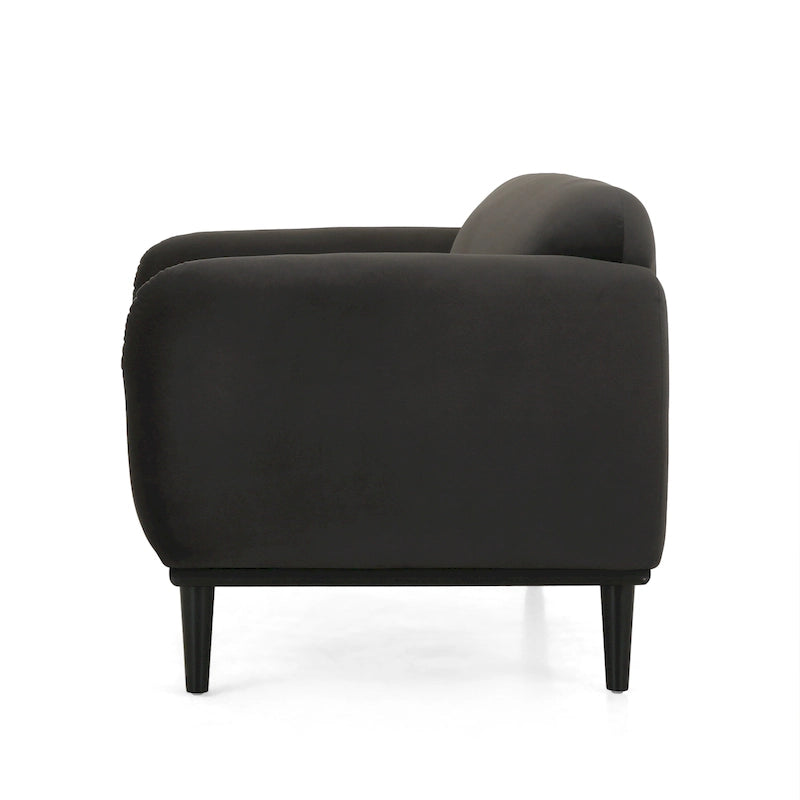 Stoff-Zweisitzer mit gepolsterten Armlehnen – Sofa für 2 Personen