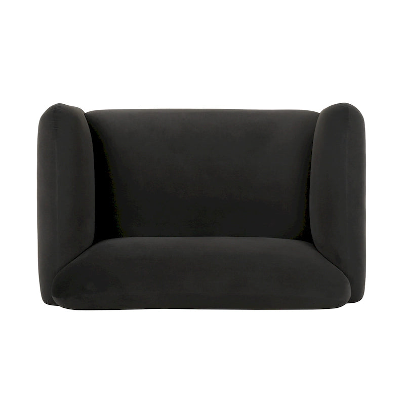 Stoff-Zweisitzer mit gepolsterten Armlehnen – Sofa für 2 Personen
