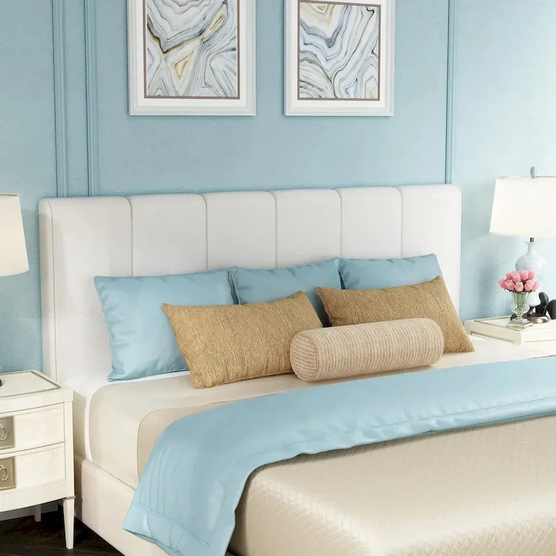 Cabecero queen plegable y tapizado para cama queen