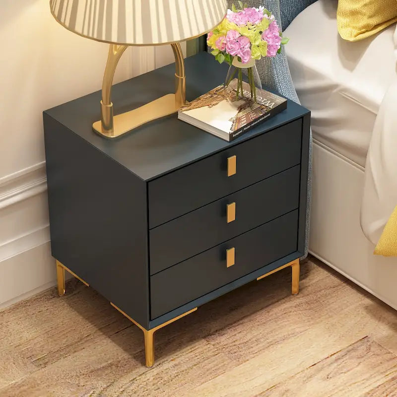 Timechee 3-Drawer Nightstand End Table Bedside Table