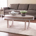 SEI Furniture Chadwick Contemporary Brown Faux Stone Coffee Table