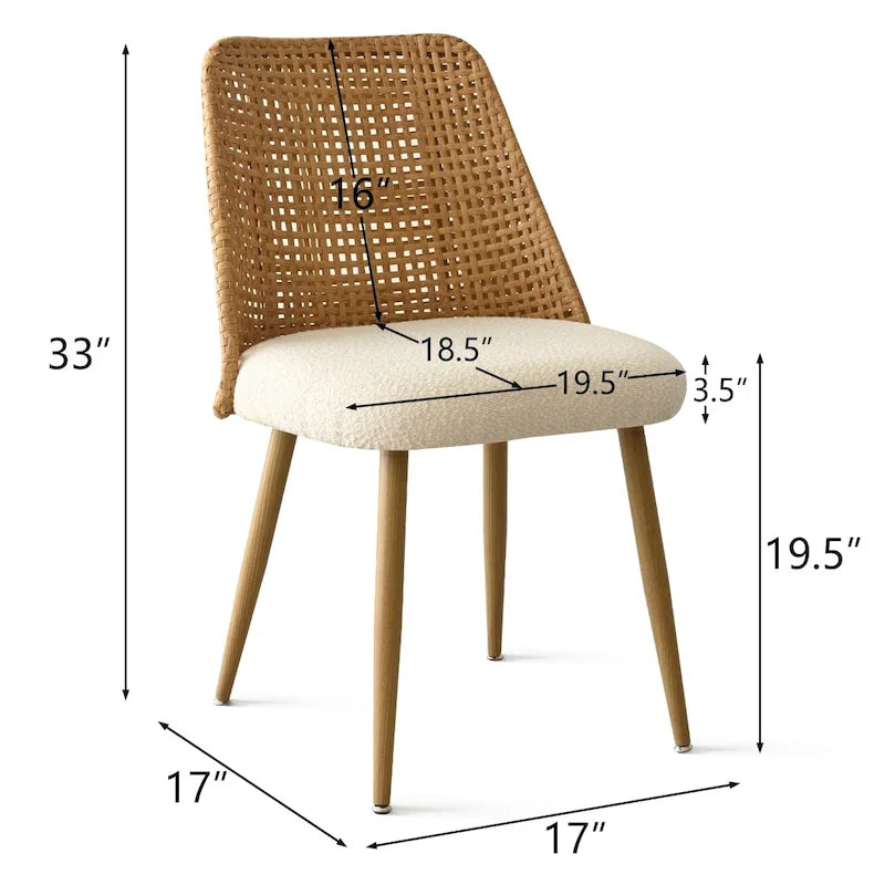 Silla de comedor tapizada