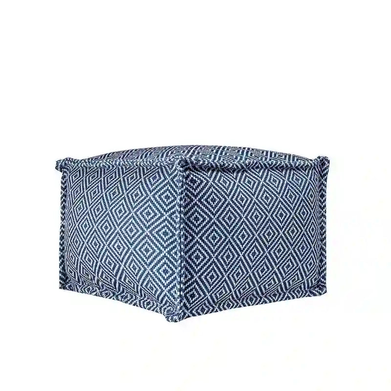 Puf otomano de interior/exterior con estampado azteca