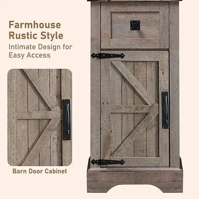 Armário de arrumação para casa de banho de estilo rústico, armário de arrumação, coluna alta para roupa de casa