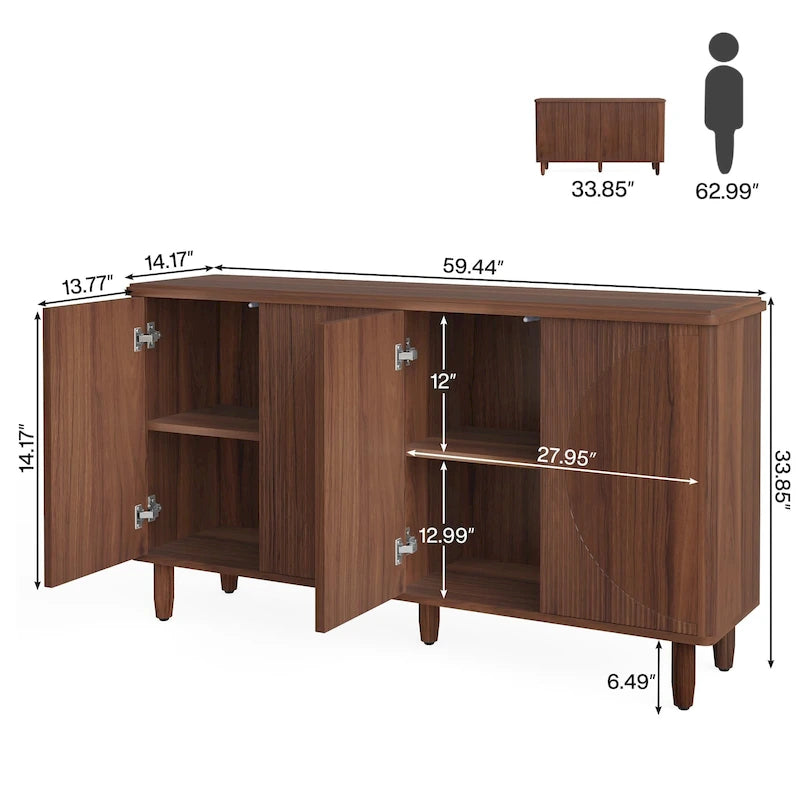 Moderner Aufbewahrungsschrank, Sideboard und Buffet-Schrank für das Esszimmer