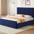 Estructura de cama tamaño Queen con 4 cajones de almacenamiento y cabecero